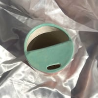 Image 2 of Pink & Aqua LG Travel Cup
