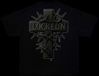 Image 2 of Black Locked’n Cross Tee