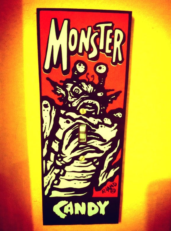 Old School Monster Candy Switchplate Image 2