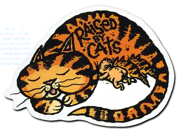 Raised by Cats Magnetic Art Image 2