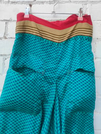 Image 2 of Sula slouch maxi skirt -turquoise and red