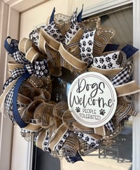 Image 2 of Dog Welcome Wreath