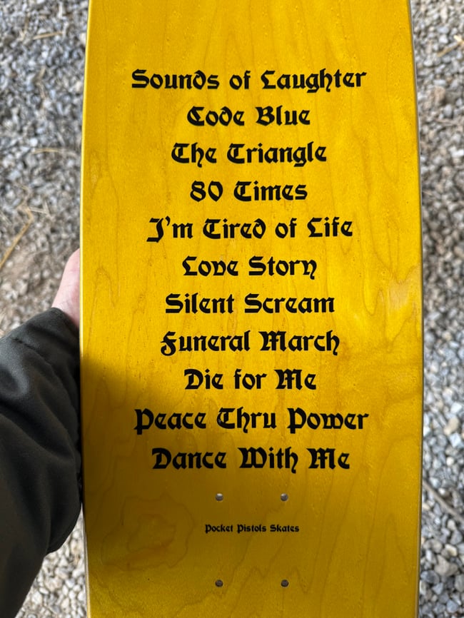 TSOL dance with me skateboard [SIGNED] 