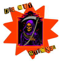 Image 1 of Retro Reaper - Die Cut Sticker