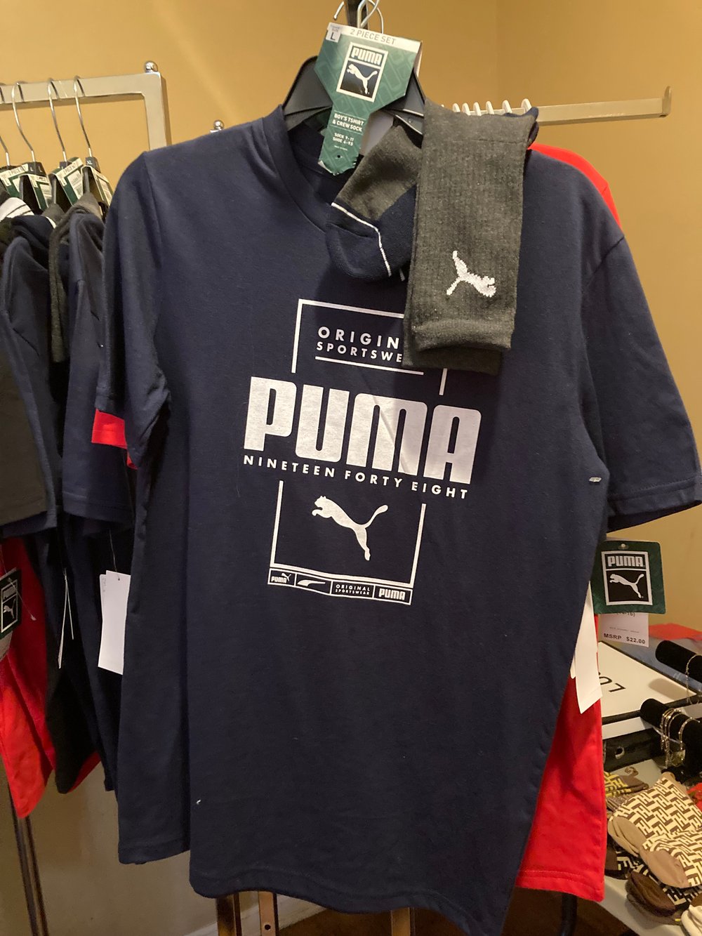 Children's Puma Shirt and Sock Set