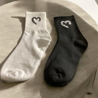 Image 1 of Half Heart Socks