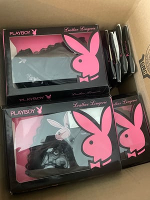Image of PLAYBOY 3 PIECE DEADSTOCK SET BLACK 
