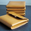 Origami 3-in-1 wallet in tanned color