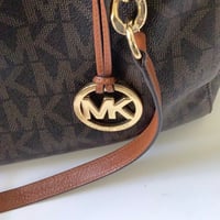 Image 7 of Michael Kors Medium Monogram Satchel