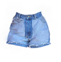 Image 1 of Reversed denim shorts 