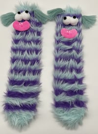 Blue and Purple Ugly Doll Socks 