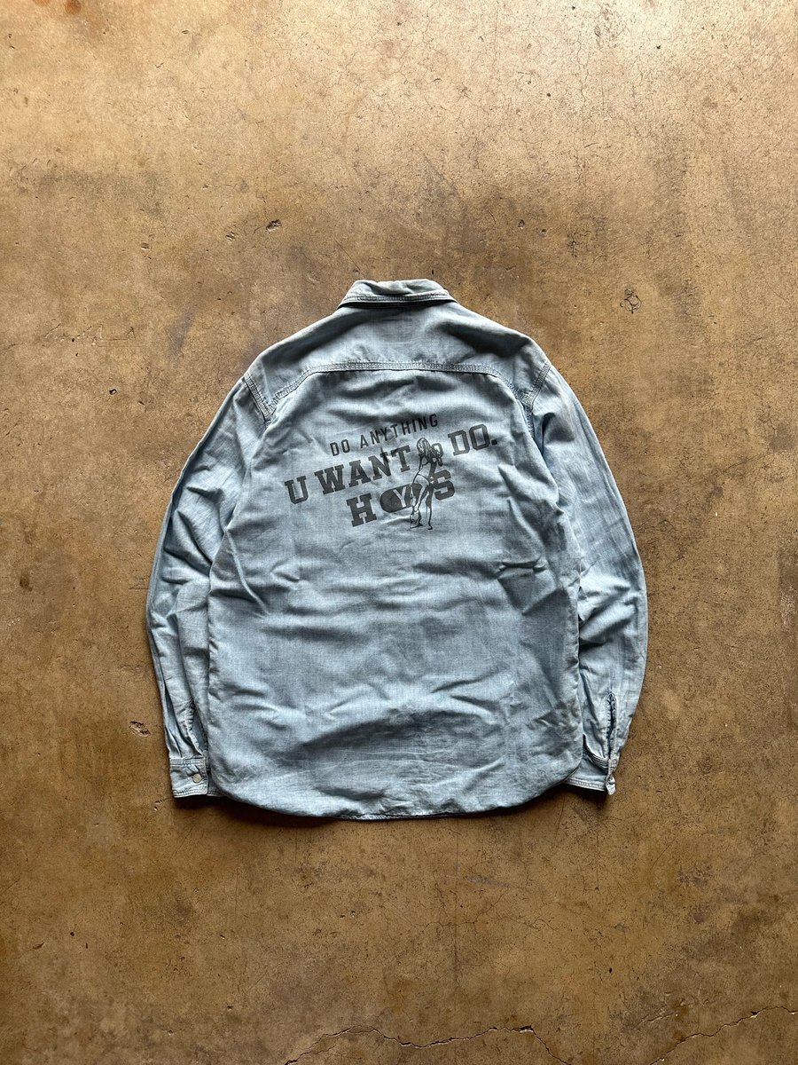Image of Hysteric Glamour Denim Button-Up