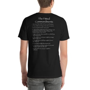 Image of Fitted Commandments - White Print