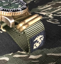 Image 4 of Brass Balls 5 Buckle Zulu Watch Strap