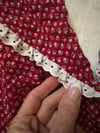 70s calico halter top w eyelet