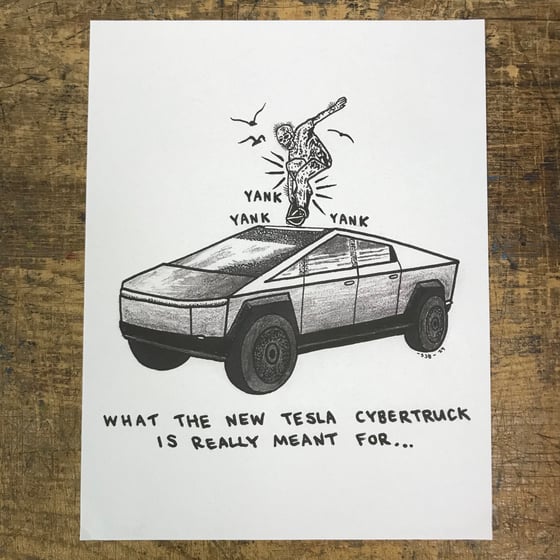 Image of CYBERTRUCKIN' PRINT