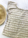 Ready Made Vintage Floral Stripes T Top with Free Postage 