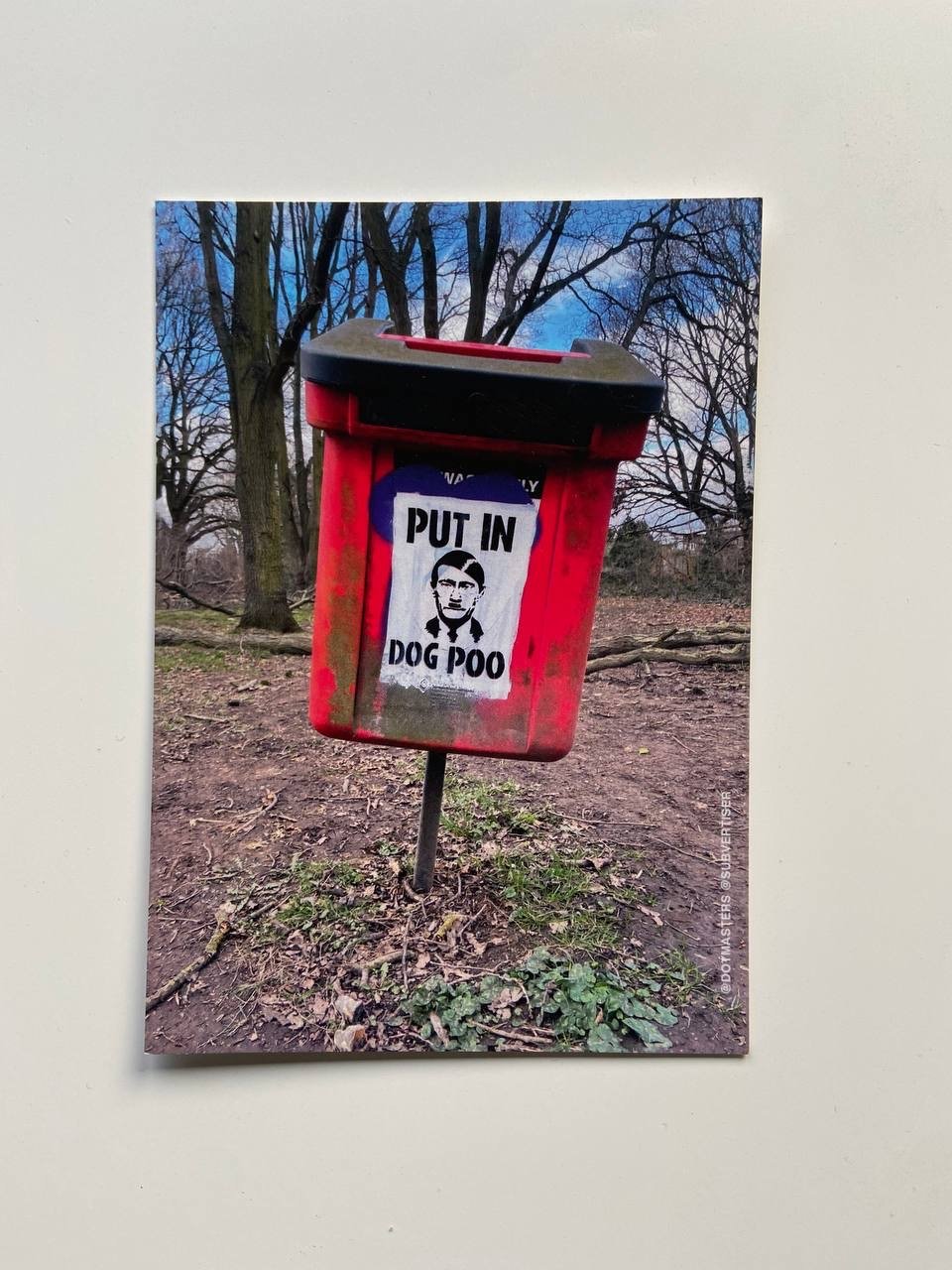 Image of Putin Poo Tin Postcard DELUXE EDITION 