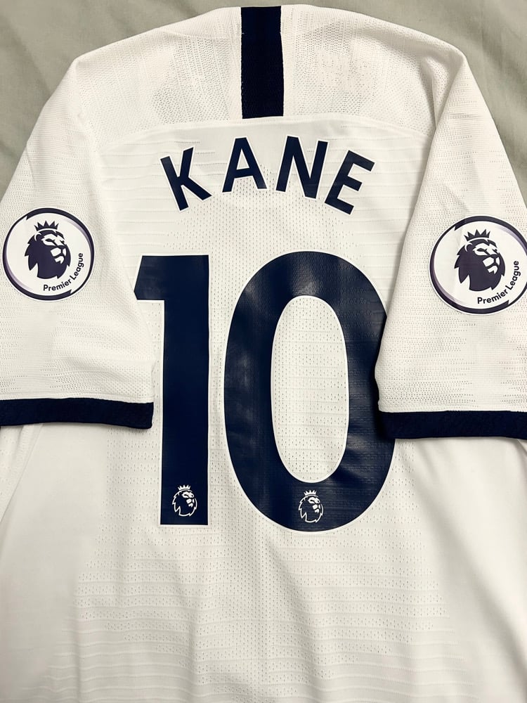 Image of Tottenham Hotspur “KANE 10” 2019/20 Home Vaporknit Shirt + PL patches (M)