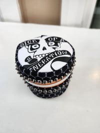 Image 3 of Punk rock circle pouch with studs | Blitz | Fear | Misfits