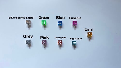 Image of Dice License Plate Screws - Glitter