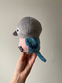 Image 4 of Beatrice The Blue Bird Plushie - OTGW - made to order 