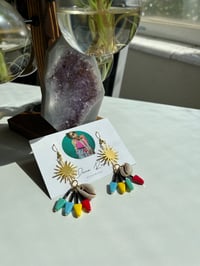 Stars with Arrows and Shell Earrings 