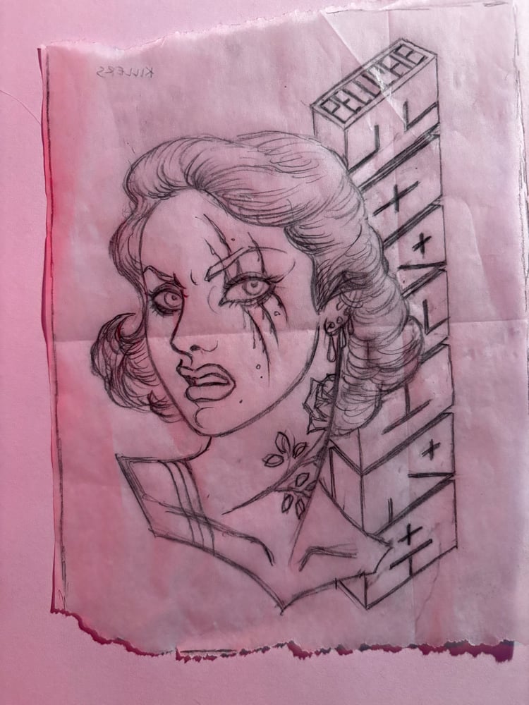 Image of LA PELUCHE second sketch