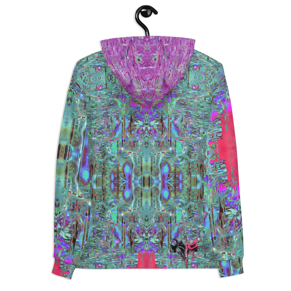 cyber psychedelia hoodie (pink hood)