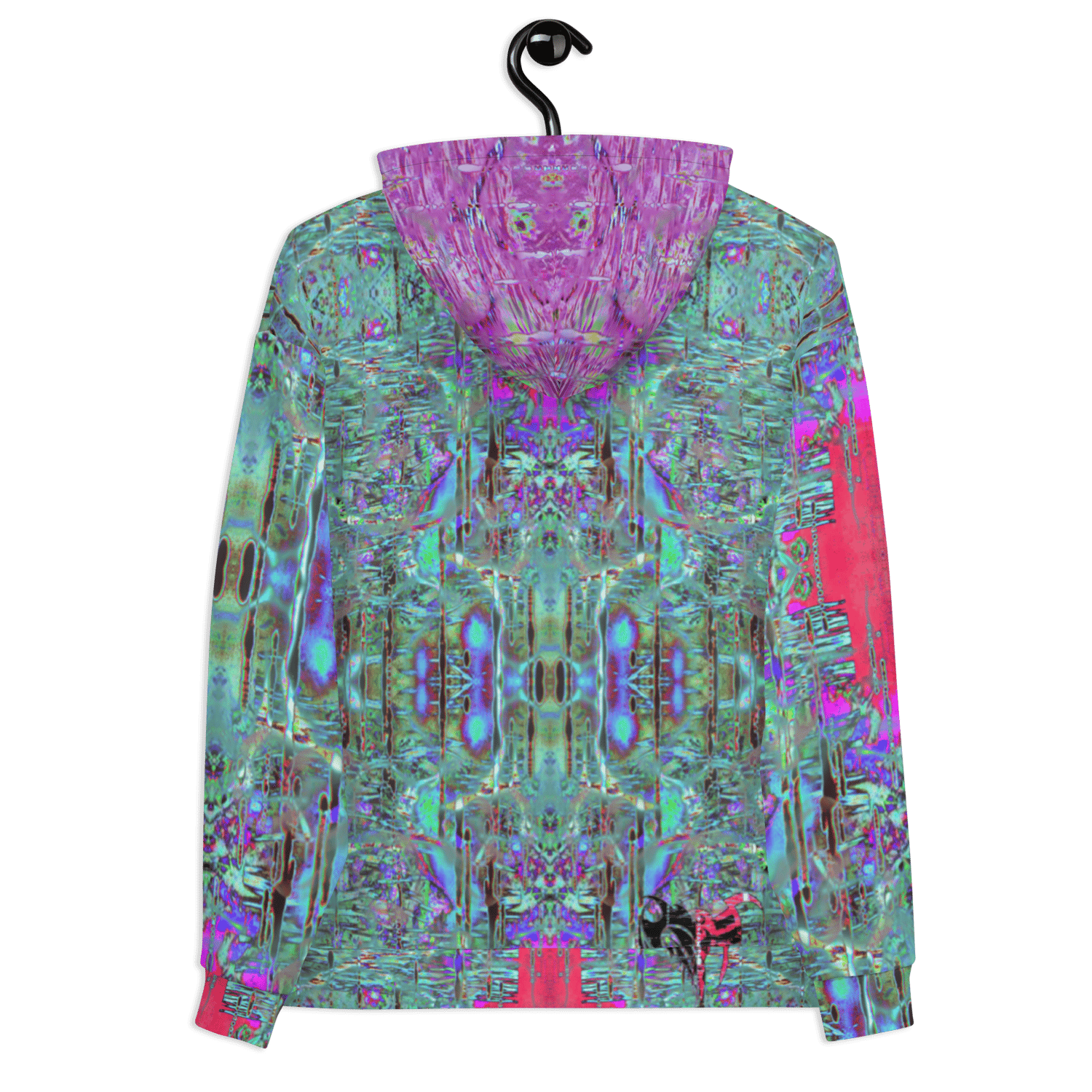 Image of cyber psychedelia hoodie (pink hood)