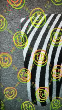 Image 3 of Striped Booty Cheeks Designer Print Tee
