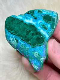 Image 5 of Malachite & Chrysocolla Polished Slab #2394