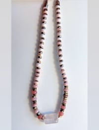 Image 3 of *new* ROSE QUARTZ + PINK OPALS with pyrite