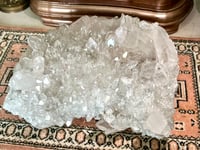 Image 2 of Large Clear Quartz Points Cluster Statement Piece #2596