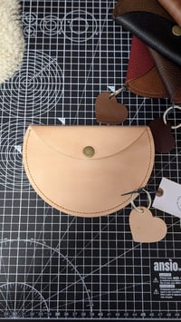Image 4 of Toffee Luna Purse + Leather Heart Keyring