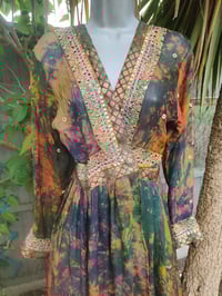 Image 6 of Mykonos Glitter wrap dress Maxi/ Kaftan Rust