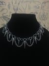 “Cascading Spikes” chainmail necklace 