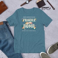 Image 2 of Fragile like a BOMB Distressed Unisex t-shirts Dark 
