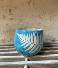 Image 1 of Small Pinched Planter - Turquoise 