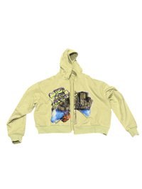 Image 2 of Baby Sage Crop Zip Up   