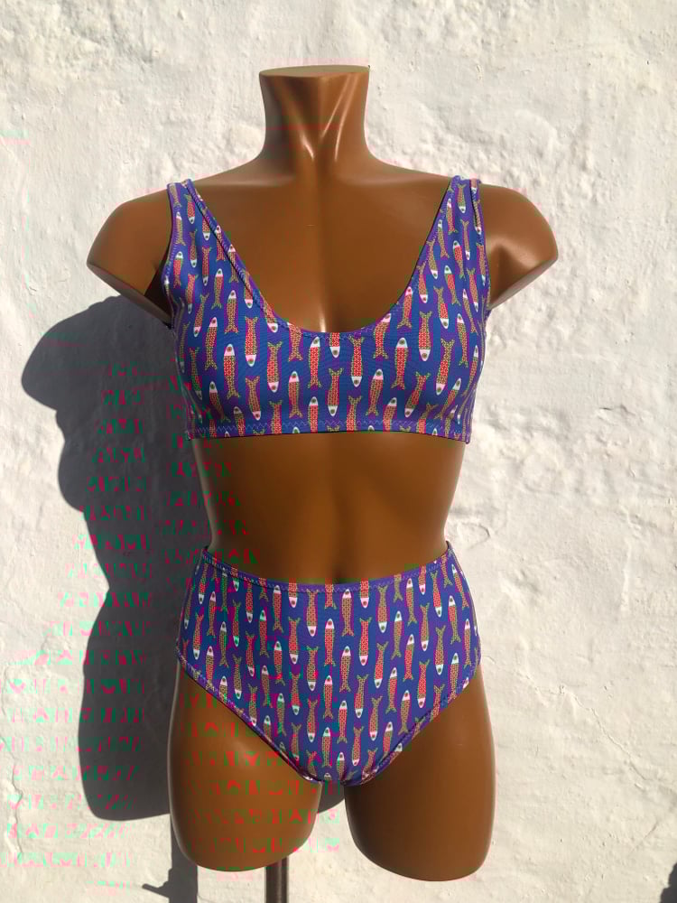 Image of Bikini alto Lisboa Azul Vertical