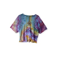 Image 1 of L Crop Tee in Candy Geode Ice Dye