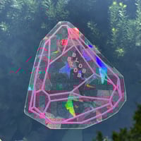Image 4 of Blob Blob Rainbow Crystal Window Cling