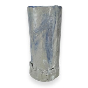 Image of STUDIO POTTERY VASE WITH ORGANIC DETAILS