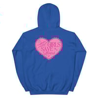 Image 16 of HOT GIRLS HAVE HEART HOODIE - HOT PINK