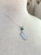 Image of Funky/Fun Abstract Double-Layered Fern Green Kyanite Necklace