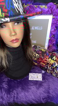Image 1 of Graffiti Fedora & Purse Set 