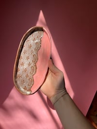 Image 1 of Lace pink tray