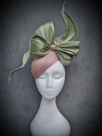 Image 1 of 'Bowie' Hugger in Apricot and Lime