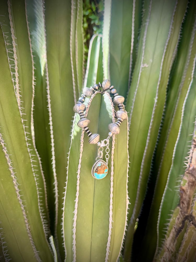 Image of Mine #8 Turquoise Mercury Dime Bracelet